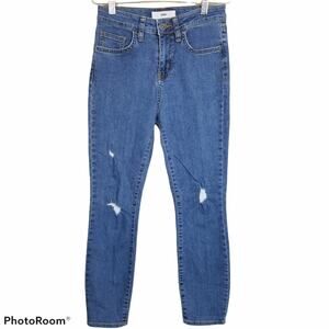 Vans Skinny Jeans Womens Size 24 Mid-Rise Light Wash